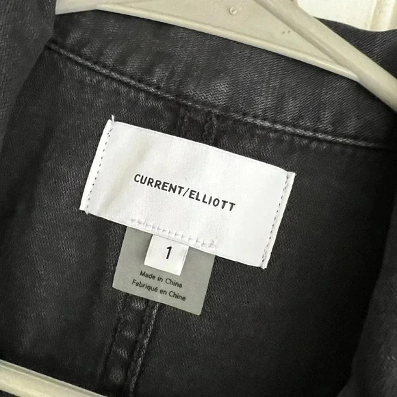 Current/Elliott  Size S The Debbie Studded Denim Shirt Dress Washed Black NEW! - Picture 6 of 8